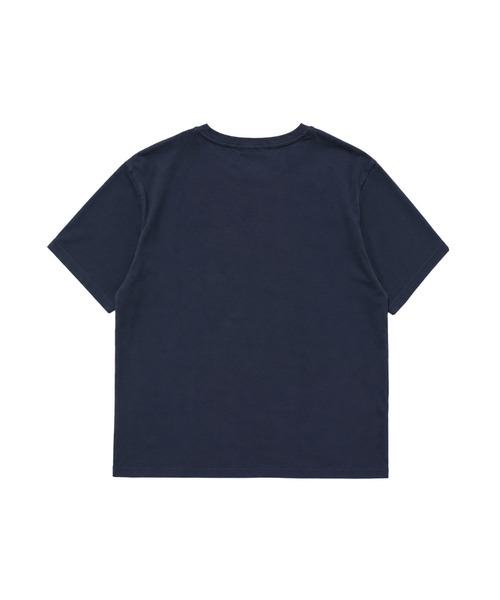 aimoha(アイモハ)の「ヴィンテージ風ロゴTシャツ(Tシャツ/カットソー・レディース・ネイビー/ホワイト・FREE)」の9枚目の写真