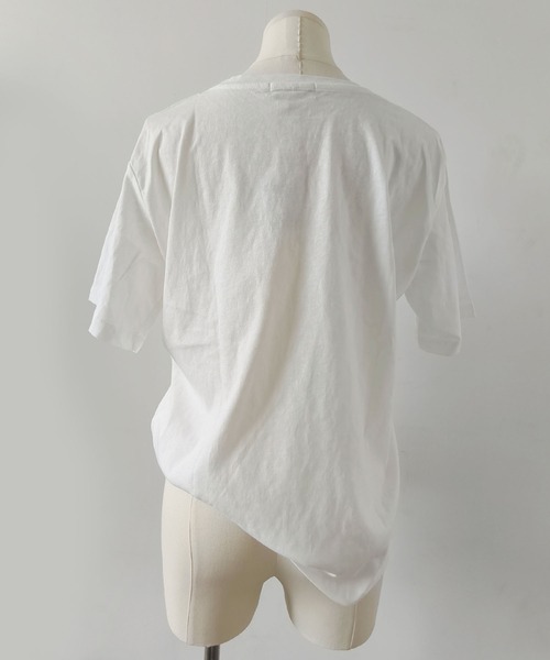 aimoha(アイモハ)の「ヴィンテージ風ロゴTシャツ(Tシャツ/カットソー・レディース・ネイビー/ホワイト・FREE)」の14枚目の写真