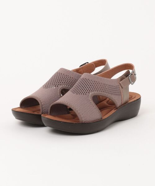 Piedi Nudi(ピエディヌーディ)の「SHOP select 軽量 メッシュスリッポン サボ(サンダル・レディース・ダークグレー/アッシュブラウン/ブラック/ライトグレー・M/S/L/LL)」の4枚目の写真