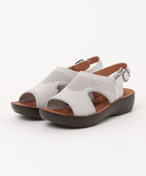 Piedi Nudi(ピエディヌーディ)の「SHOP select 軽量 メッシュスリッポン サボ(サンダル・レディース・ダークグレー/アッシュブラウン/ブラック/ライトグレー・M/S/L/LL)」の2枚目の写真