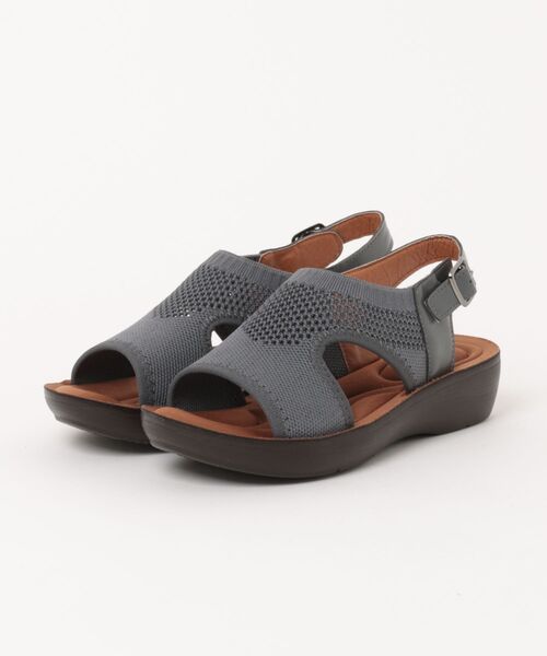 Piedi Nudi(ピエディヌーディ)の「SHOP select 軽量 メッシュスリッポン サボ(サンダル・レディース・ダークグレー/アッシュブラウン/ブラック/ライトグレー・M/S/L/LL)」の3枚目の写真