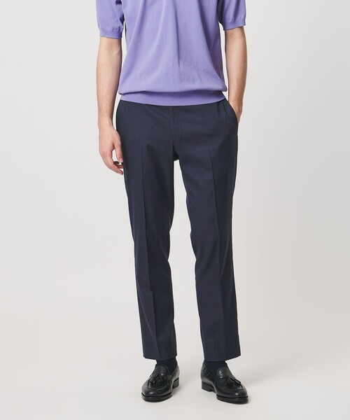 UNITED ARROWS(ユナイテッドアローズ)の「クールモーション ドビー サイドエクステンド ノープリーツスラックス COMFORT EASY‐MODEL 接触冷感 吸水速乾 ヨコストレッチ(スラックス・メンズ・ネイビー/ベージュ/ダークグレー・44/46/50/48)」の3枚目の写真