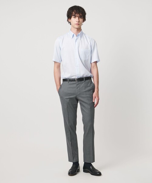 UNITED ARROWS(ユナイテッドアローズ)の「クールモーション ドビー サイドエクステンド ノープリーツスラックス COMFORT EASY‐MODEL 接触冷感 吸水速乾 ヨコストレッチ(スラックス・メンズ・ネイビー/ベージュ/ダークグレー・44/46/50/48)」の4枚目の写真
