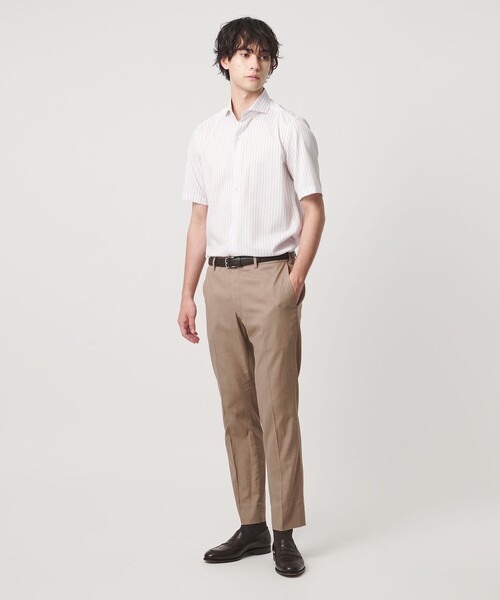 UNITED ARROWS(ユナイテッドアローズ)の「クールモーション ドビー サイドエクステンド ノープリーツスラックス COMFORT EASY‐MODEL 接触冷感 吸水速乾 ヨコストレッチ(スラックス・メンズ・ネイビー/ベージュ/ダークグレー・44/46/50/48)」の6枚目の写真