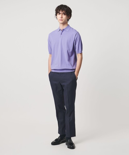 UNITED ARROWS(ユナイテッドアローズ)の「クールモーション ドビー サイドエクステンド ノープリーツスラックス COMFORT EASY‐MODEL 接触冷感 吸水速乾 ヨコストレッチ(スラックス・メンズ・ネイビー/ベージュ/ダークグレー・44/46/50/48)」の8枚目の写真