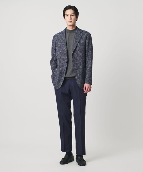 UNITED ARROWS(ユナイテッドアローズ)の「クールモーション ドビー サイドエクステンド ノープリーツスラックス COMFORT EASY‐MODEL 接触冷感 吸水速乾 ヨコストレッチ(スラックス・メンズ・ネイビー/ベージュ/ダークグレー・44/46/50/48)」の9枚目の写真