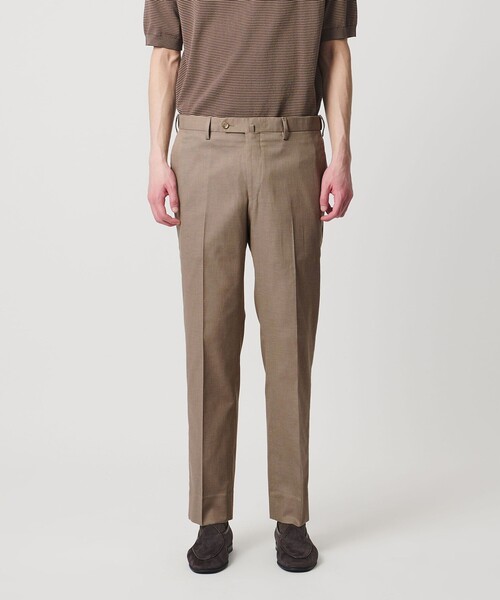 UNITED ARROWS(ユナイテッドアローズ)の「クールモーション ドビー サイドエクステンド ノープリーツスラックス COMFORT EASY‐MODEL 接触冷感 吸水速乾 ヨコストレッチ(スラックス・メンズ・ネイビー/ベージュ/ダークグレー・44/46/50/48)」の10枚目の写真