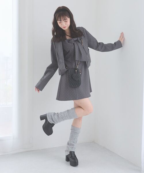 MAJESTIC LEGON(マジェスティックレゴン)の「レッグウォーマー付き厚底ローファー(ローファー・レディース・ブラウン/ブラック・MEDIUM/SMALL/X-LARGE/LARGE)」の13枚目の写真