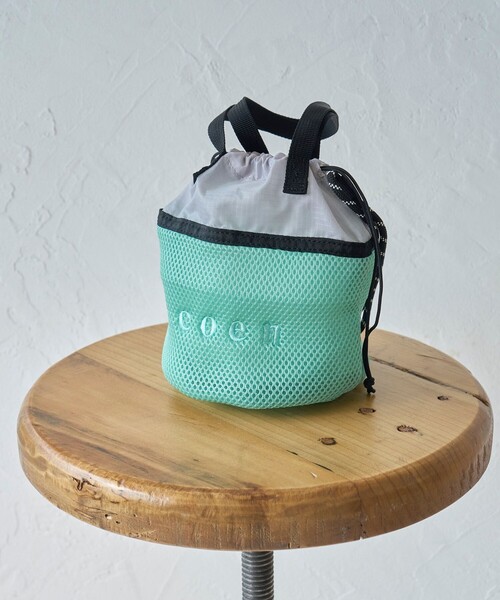 coen(コーエン)の「【PenField(ペンフィールド)別注】 ドロストメッシュミニショルダーバッグ(ショルダーバッグ・レディース・ライム/モカ/ブラック・FREE)」の18枚目の写真