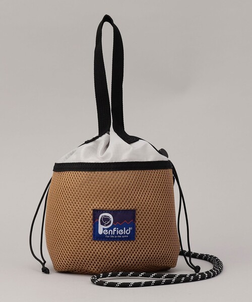 coen(コーエン)の「【PenField(ペンフィールド)別注】 ドロストメッシュミニショルダーバッグ(ショルダーバッグ・レディース・ライム/モカ/ブラック・FREE)」の21枚目の写真