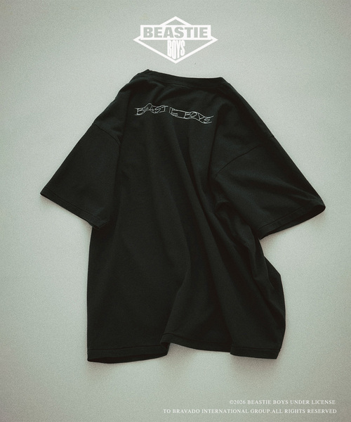 JOURNAL STANDARD relume(ジャーナルスタンダード レリューム)の「BEASTIE BOYS / ビースティ・ボーイズ 別注 ヴィンテージ加工 プリントTシャツ(Tシャツ/カットソー・メンズ・ホワイト/ネイビー/ライトブルー/ピンク系その他/ブラックミックス・LARGE/MEDIUM)」の7枚目の写真
