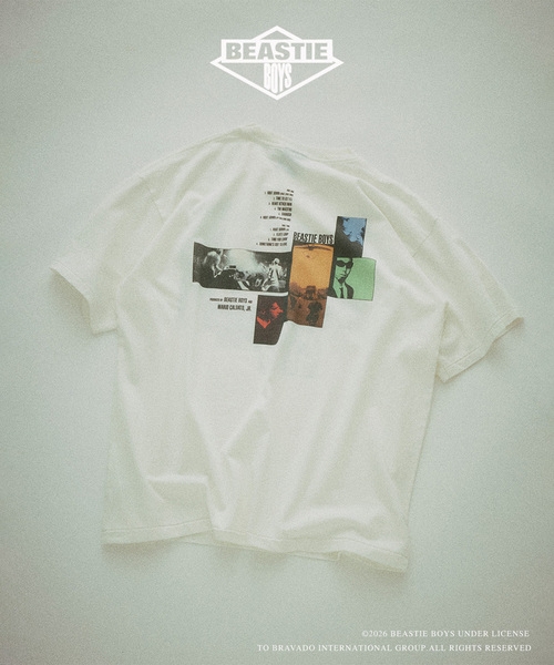 JOURNAL STANDARD relume(ジャーナルスタンダード レリューム)の「BEASTIE BOYS / ビースティ・ボーイズ 別注 ヴィンテージ加工 プリントTシャツ(Tシャツ/カットソー・メンズ・ホワイト/ネイビー/ライトブルー/ピンク系その他/ブラックミックス・LARGE/MEDIUM)」の8枚目の写真
