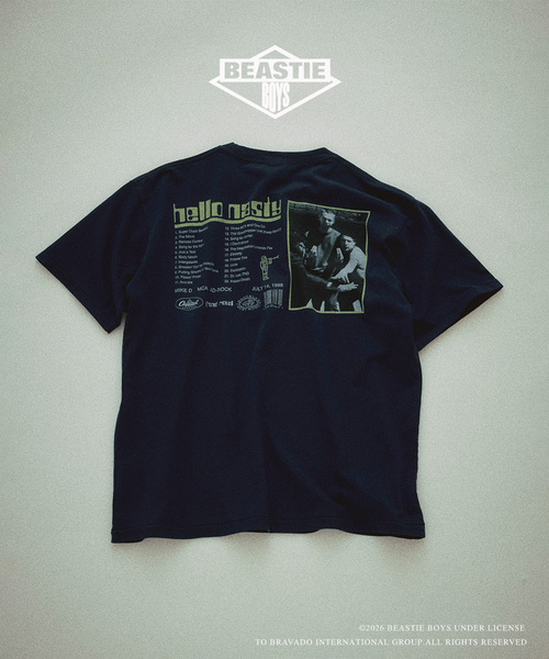 JOURNAL STANDARD relume(ジャーナルスタンダード レリューム)の「BEASTIE BOYS / ビースティ・ボーイズ 別注 ヴィンテージ加工 プリントTシャツ(Tシャツ/カットソー・メンズ・ホワイト/ネイビー/ライトブルー/ピンク系その他/ブラックミックス・LARGE/MEDIUM)」の9枚目の写真
