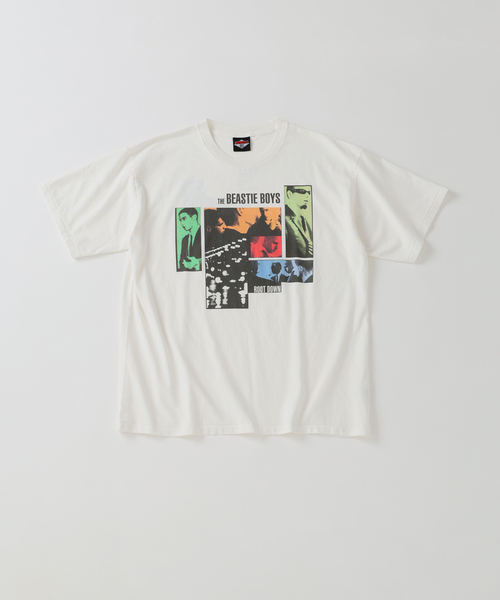 JOURNAL STANDARD relume(ジャーナルスタンダード レリューム)の「BEASTIE BOYS / ビースティ・ボーイズ 別注 ヴィンテージ加工 プリントTシャツ(Tシャツ/カットソー・メンズ・ホワイト/ネイビー/ライトブルー/ピンク系その他/ブラックミックス・LARGE/MEDIUM)」の15枚目の写真