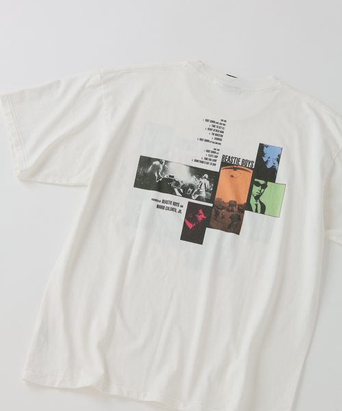 JOURNAL STANDARD relume(ジャーナルスタンダード レリューム)の「BEASTIE BOYS / ビースティ・ボーイズ 別注 ヴィンテージ加工 プリントTシャツ(Tシャツ/カットソー・メンズ・ホワイト/ネイビー/ライトブルー/ピンク系その他/ブラックミックス・LARGE/MEDIUM)」の17枚目の写真