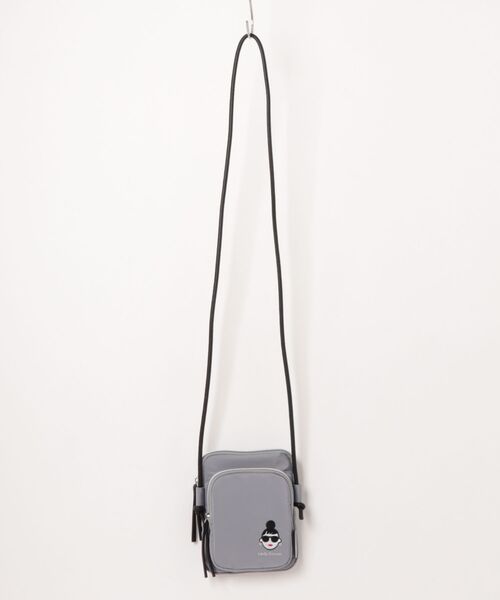 HAPPY FACE(ハッピーフェイス)の「EMMA顔刺? プチポシェット GY(ショルダーバッグ・レディース・グレー・ONE SIZE)」の5枚目の写真