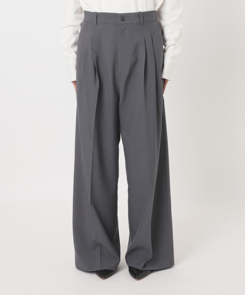SLOBE IENA(スローブイエナ)の「《WEB限定/接触冷感/UVカット/吸水速乾/4サイズ展開/追加》ワイドスラックス(スラックス・レディース・グレー/ベージュ・36/40/34/38)」の7枚目の写真