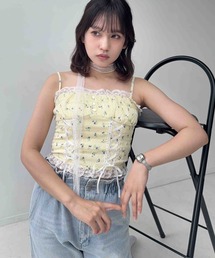 AS KNOW AS plus（アズノゥアズプラス）の「☆クロップド丈 アソートリボンビスチェ（シャツ/ブラウス）」
