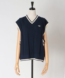 DRESSLAVE（ドレスレイブ）の「【adidas Originals/アディダスオリジナルス】CABLE KNIT VEST(ケーブルニットベスト KR7062 KT1861)（ベスト）」