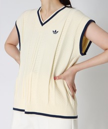 DRESSLAVE（ドレスレイブ）の「【adidas Originals/アディダスオリジナルス】CABLE KNIT VEST(ケーブルニットベスト KR7062 KT1861)（ベスト）」