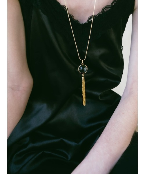 SYKIA(シキア)の「2way Glass Orb Necklace(ネックレス・レディース・ゴールド/シルバー・FREE)」の7枚目の写真