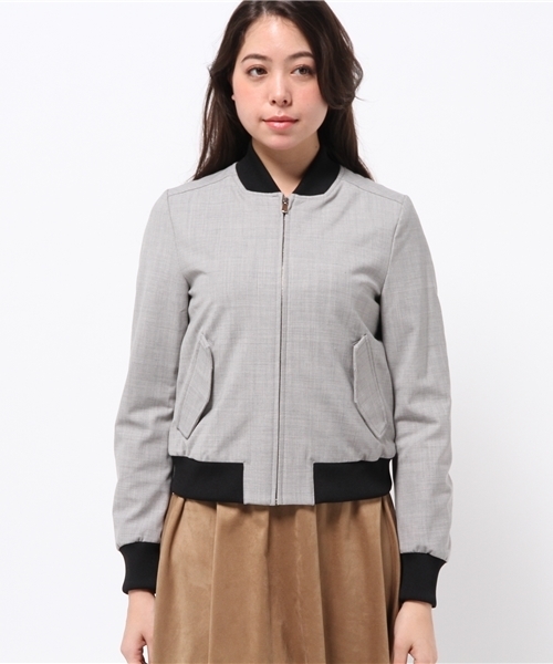 OUTLET(アウトレット)の「【'PalinkA】中綿ボンディングBlouson(ブルゾン・レディース・グレー・38/36)」の5枚目の写真