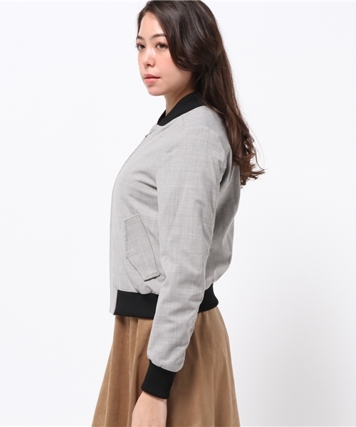 OUTLET(アウトレット)の「【'PalinkA】中綿ボンディングBlouson(ブルゾン・レディース・グレー・38/36)」の6枚目の写真