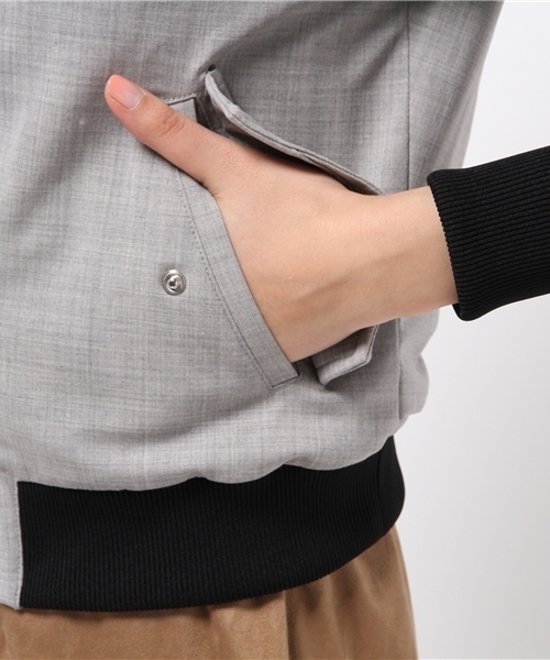 OUTLET(アウトレット)の「【'PalinkA】中綿ボンディングBlouson(ブルゾン・レディース・グレー・38/36)」の10枚目の写真