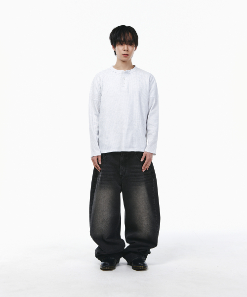 SIGNATURE（シグネチャ）の「ワッフルヘンリーネックTシャツ[メランジ]（Tシャツ/カットソー・レディース・その他・MEDIUM/LARGE）」の8枚目の写真