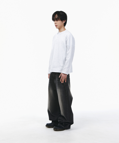 SIGNATURE（シグネチャ）の「ワッフルヘンリーネックTシャツ[メランジ]（Tシャツ/カットソー・レディース・その他・MEDIUM/LARGE）」の9枚目の写真