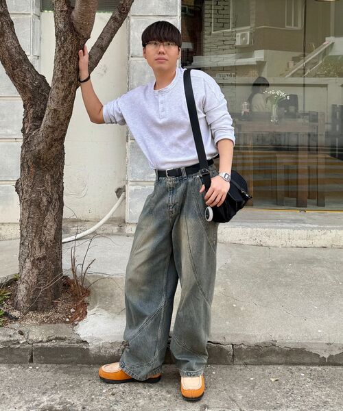 SIGNATURE（シグネチャ）の「ワッフルヘンリーネックTシャツ[メランジ]（Tシャツ/カットソー・レディース・その他・MEDIUM/LARGE）」の6枚目の写真