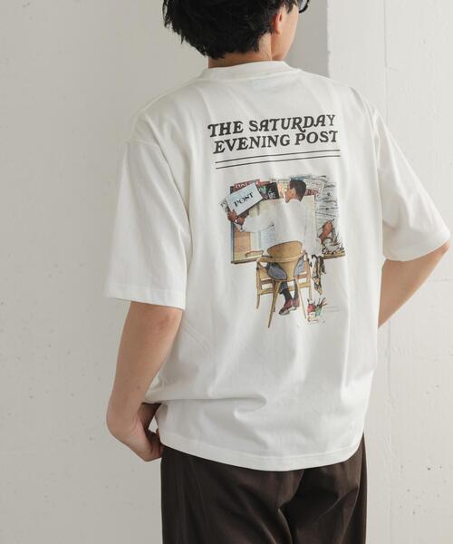 FORK&SPOON(フォークアンドスプーン)の「FORK&SPOON バックプリントTシャツ(Tシャツ/カットソー・メンズ・オフホワイト/ネイビー・4/5)」の1枚目の写真