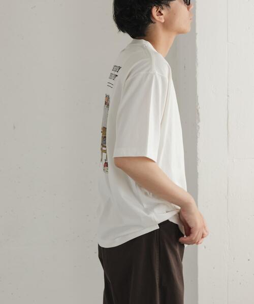 FORK&SPOON(フォークアンドスプーン)の「FORK&SPOON バックプリントTシャツ(Tシャツ/カットソー・メンズ・オフホワイト/ネイビー・4/5)」の12枚目の写真