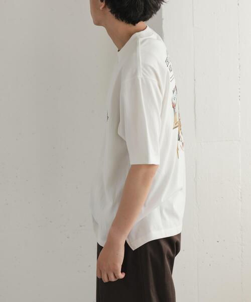 FORK&SPOON(フォークアンドスプーン)の「FORK&SPOON バックプリントTシャツ(Tシャツ/カットソー・メンズ・オフホワイト/ネイビー・4/5)」の14枚目の写真
