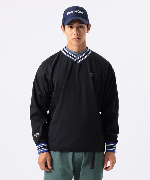 BEAMS GOLF（ビームスゴルフ）の「【別注】Champion / ピステ ウォームアップジャケット（ブルゾン・メンズ・グリーン/ベージュ/ブラック・X-LARGE/LARGE/MEDIUM/SMALL）」の11枚目の写真