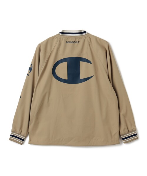 BEAMS GOLF(ビームスゴルフ)の「【別注】Champion / ピステ ウォームアップジャケット(ブルゾン・メンズ・グリーン/ベージュ/ブラック・X-LARGE/LARGE/MEDIUM/SMALL)」の9枚目の写真