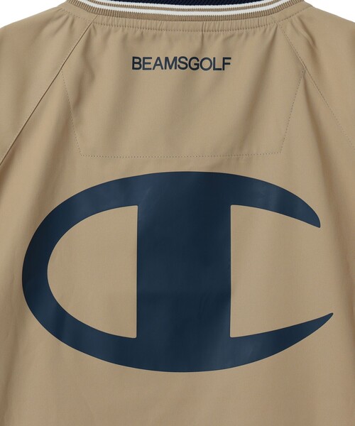 BEAMS GOLF(ビームスゴルフ)の「【別注】Champion / ピステ ウォームアップジャケット(ブルゾン・メンズ・グリーン/ベージュ/ブラック・X-LARGE/LARGE/MEDIUM/SMALL)」の10枚目の写真