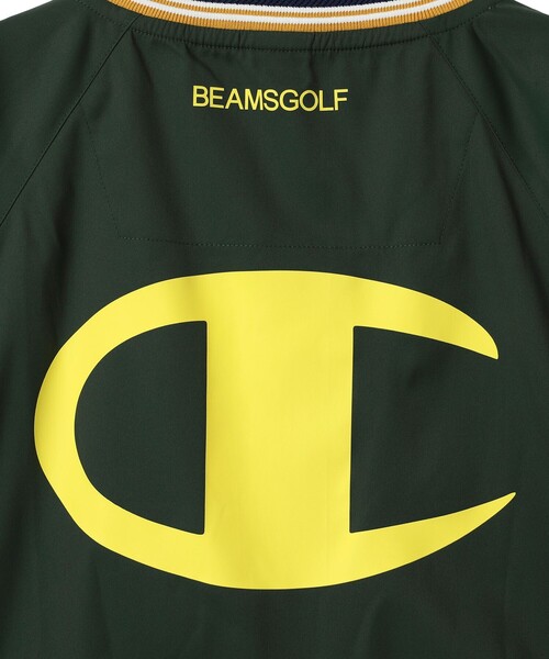 BEAMS GOLF(ビームスゴルフ)の「【別注】Champion / ピステ ウォームアップジャケット(ブルゾン・メンズ・グリーン/ベージュ/ブラック・X-LARGE/LARGE/MEDIUM/SMALL)」の6枚目の写真