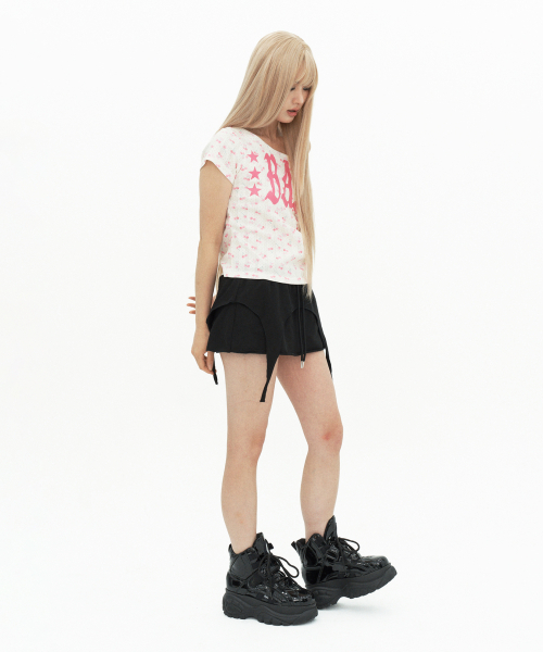 SETUP-EXE（セットアップイーエックスイー）の「BABY WIDE NECK TOP / CHERRY CREAM（Tシャツ/カットソー・レディース・その他・OS）」の5枚目の写真