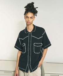 PHINGERIN（フィンガリン）の「PHINGERIN / フィンガリン SUMMER PG1 WESTERN SHIRT サマーピージーワン ウエスタンシャツ 半袖ニットシャツ（シャツ/ブラウス）」