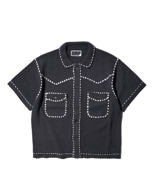 PHINGERIN(フィンガリン)の「PHINGERIN / フィンガリン SUMMER PG1 WESTERN SHIRT サマーピージーワン ウエスタンシャツ 半袖ニットシャツ(シャツ/ブラウス・メンズ・レッド/ネイビー・MEDIUM)」の21枚目の写真
