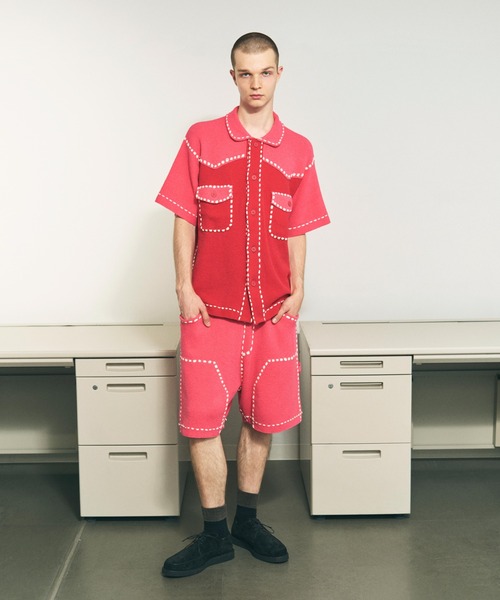 PHINGERIN(フィンガリン)の「PHINGERIN / フィンガリン SUMMER PG1 WESTERN SHIRT サマーピージーワン ウエスタンシャツ 半袖ニットシャツ(シャツ/ブラウス・メンズ・レッド/ネイビー・MEDIUM)」の17枚目の写真