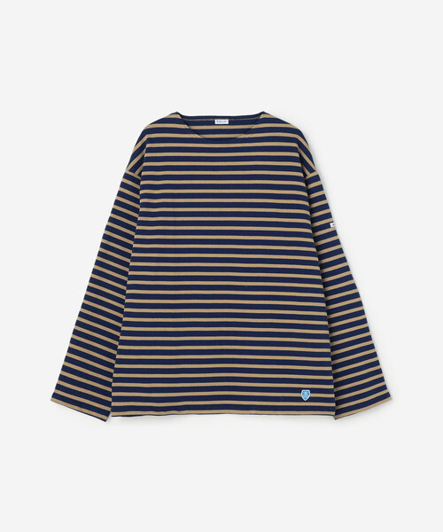 ORCIVAL(オーシバル)の「ORCIVAL | コットンロード クルーネック ワイドフレンチバスクTシャツ MEN(Tシャツ/カットソー・メンズ・パープル/ホワイト系その他5/ブルー系その他5/ダークブラウン/グレー系その他/ブラウン系その他/パープル系その他/ブラック・3/5/4)」の7枚目の写真