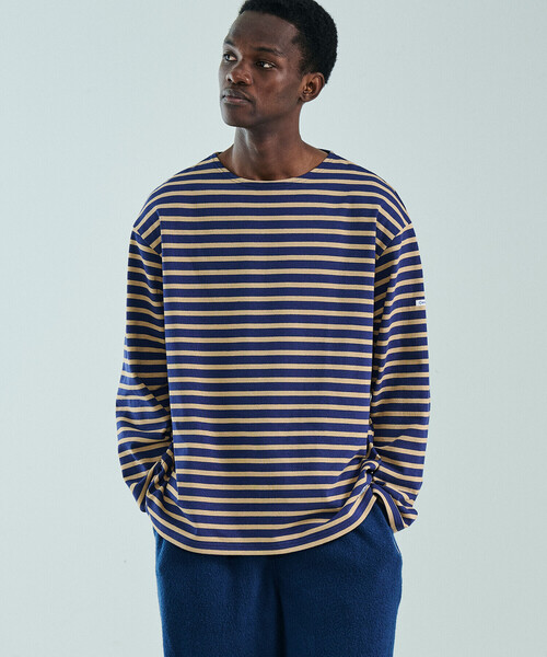 ORCIVAL(オーシバル)の「ORCIVAL | コットンロード クルーネック ワイドフレンチバスクTシャツ MEN(Tシャツ/カットソー・メンズ・パープル/ホワイト系その他5/ブルー系その他5/ダークブラウン/グレー系その他/ブラウン系その他/パープル系その他/ブラック・3/5/4)」の17枚目の写真