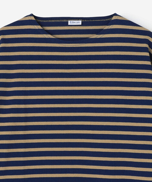 ORCIVAL(オーシバル)の「ORCIVAL | コットンロード クルーネック ワイドフレンチバスクTシャツ MEN(Tシャツ/カットソー・メンズ・パープル/ホワイト系その他5/ブルー系その他5/ダークブラウン/グレー系その他/ブラウン系その他/パープル系その他/ブラック・3/5/4)」の20枚目の写真