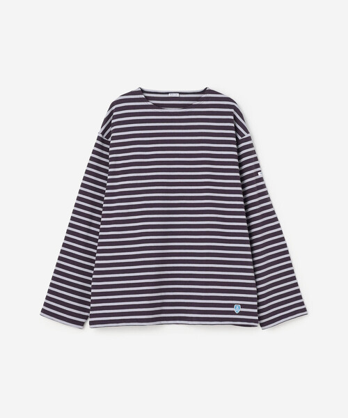 ORCIVAL(オーシバル)の「ORCIVAL | コットンロード クルーネック ワイドフレンチバスクTシャツ MEN(Tシャツ/カットソー・メンズ・パープル/ホワイト系その他5/ブルー系その他5/ダークブラウン/グレー系その他/ブラウン系その他/パープル系その他/ブラック・3/5/4)」の9枚目の写真