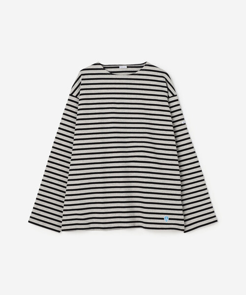 ORCIVAL(オーシバル)の「ORCIVAL | コットンロード クルーネック ワイドフレンチバスクTシャツ MEN(Tシャツ/カットソー・メンズ・パープル/ホワイト系その他5/ブルー系その他5/ダークブラウン/グレー系その他/ブラウン系その他/パープル系その他/ブラック・3/5/4)」の12枚目の写真