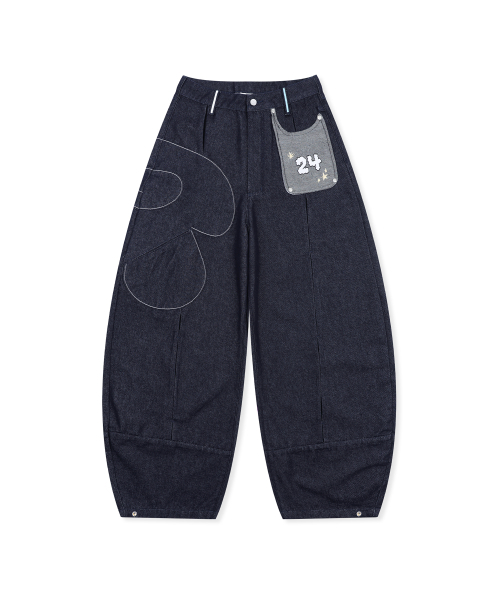 RuNaKi'Hu'(ルナキフ)の「WXP089 ハナビラポケットデニムバルーンパンツ (インディゴ)(デニムパンツ・レディース・その他・3/1/2)」の5枚目の写真