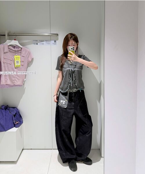RuNaKi'Hu'(ルナキフ)の「WXP089 ハナビラポケットデニムバルーンパンツ (インディゴ)(デニムパンツ・レディース・その他・3/1/2)」の9枚目の写真