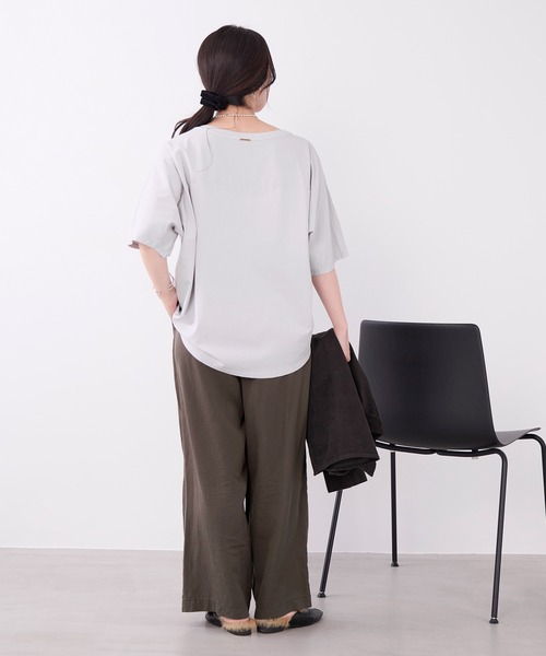 MICA&DEAL(マイカ&ディール)の「フィブリルワイドストレートイージーパンツ〈2サイズ展開〉〈セットアップ対応〉(その他パンツ・レディース・チャコールグレー/ベージュ/ブラウン・38/36)」の20枚目の写真